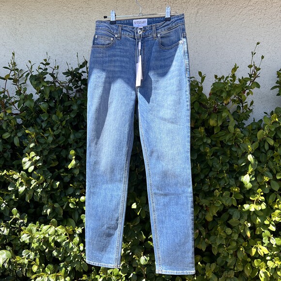 Derek Lam 10 Crosby Eden High Waist Jeans Blue Denim Straight Leg Size 27 NWT - Picture 2 of 9